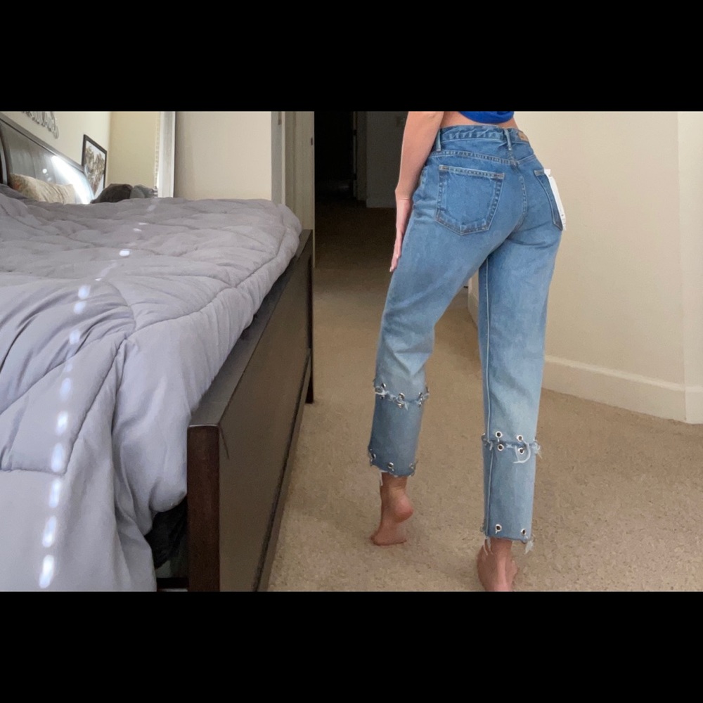 NWT Grlfrnd Helena Pierced Jeans - Picture 12 of 14